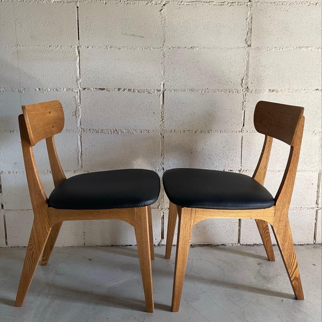 unico FIX フィックス　ダイニングチェア　2脚セット　北欧スタイル