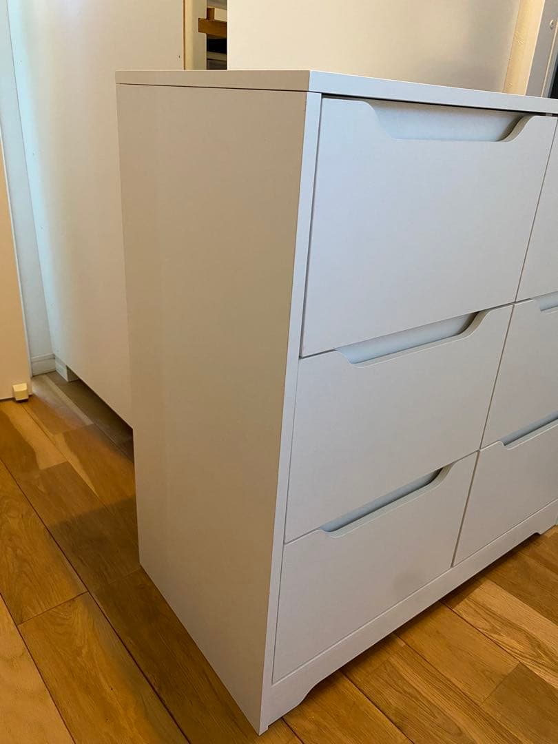 【IKEA】イケア ホワイト チェスト 合成樹脂製