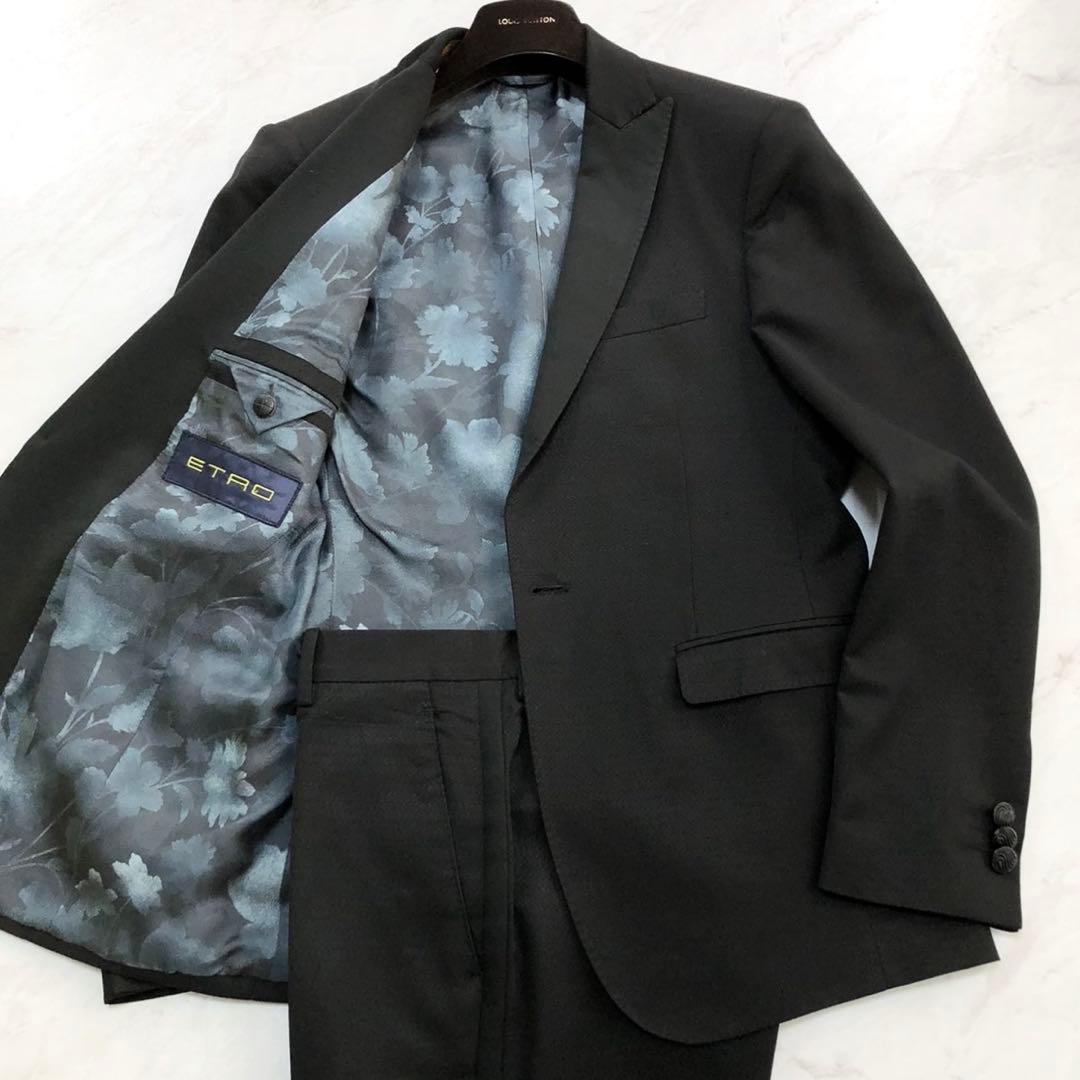 ほぼ未使用✨ETRO エトロ タキシード スーツ セットアップ 花柄 46