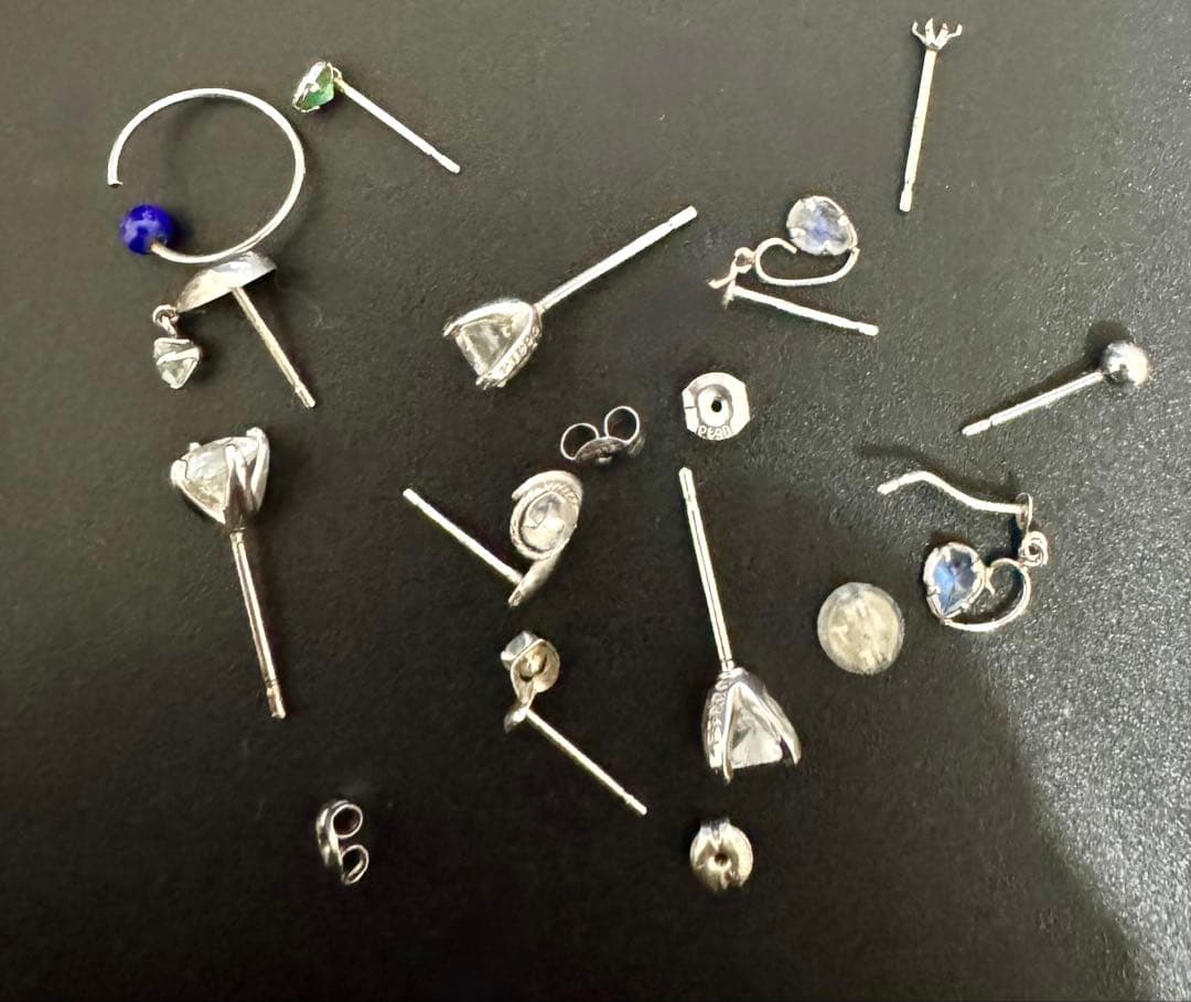 Pt900 まとめ売り 17点ピアス・キャッチ含む地金・リメイク用