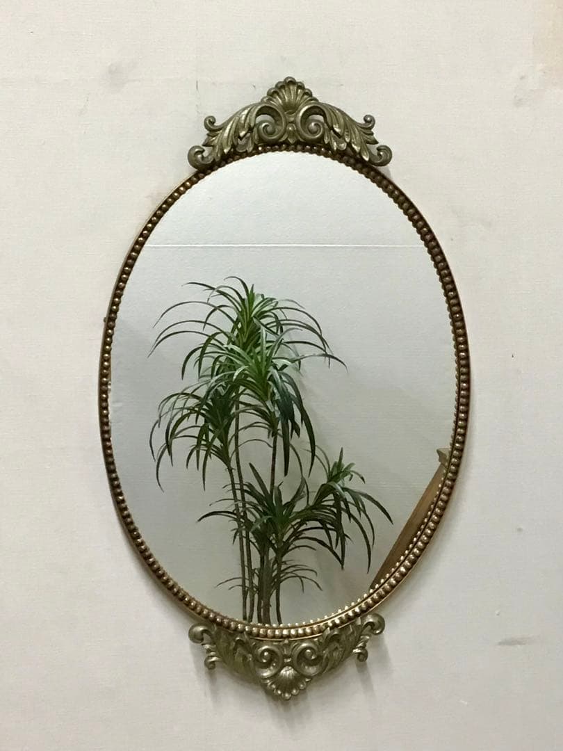 アポロン☆管323☆イタリア製☆アンティーク☆ウォールミラー☆壁掛け鏡