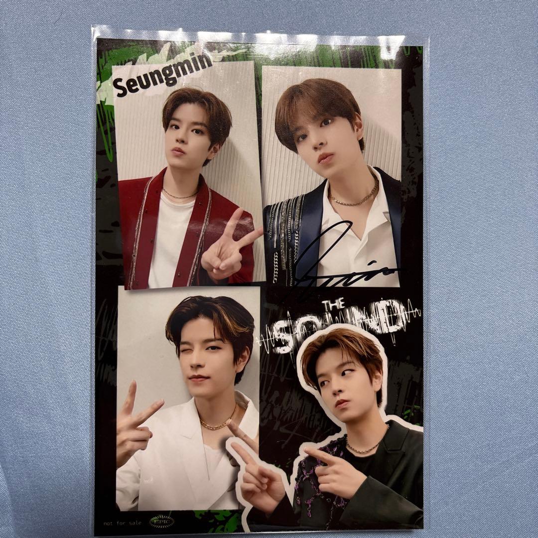 stray kids the sound サイン入りフォト　スンミン