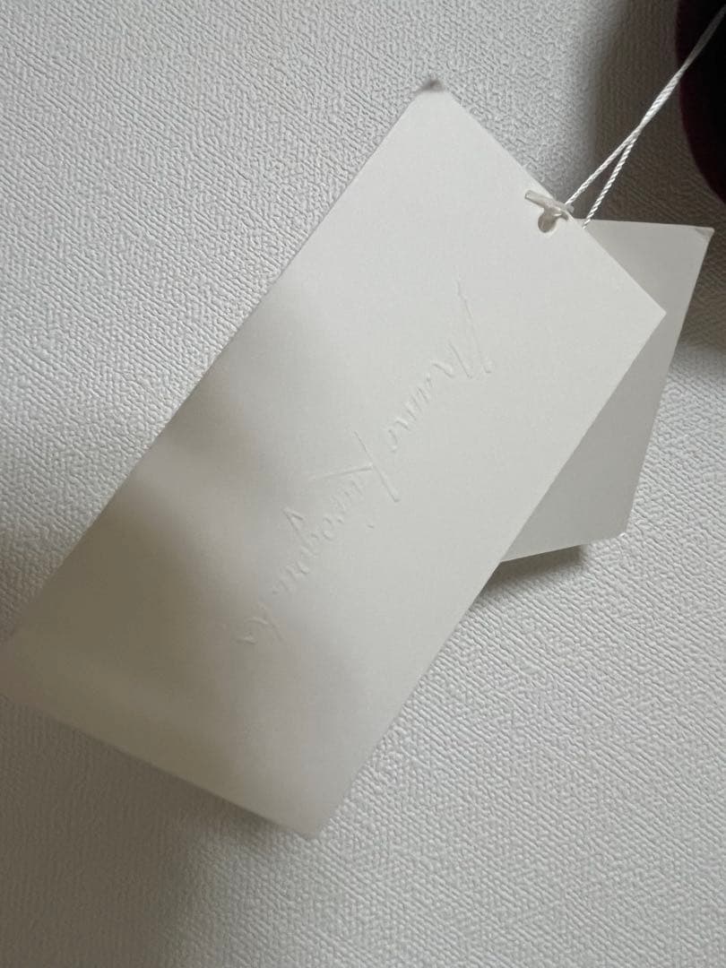 mame マメクロゴウチ　百合　刺繍スウェット　2 ボルドー　赤