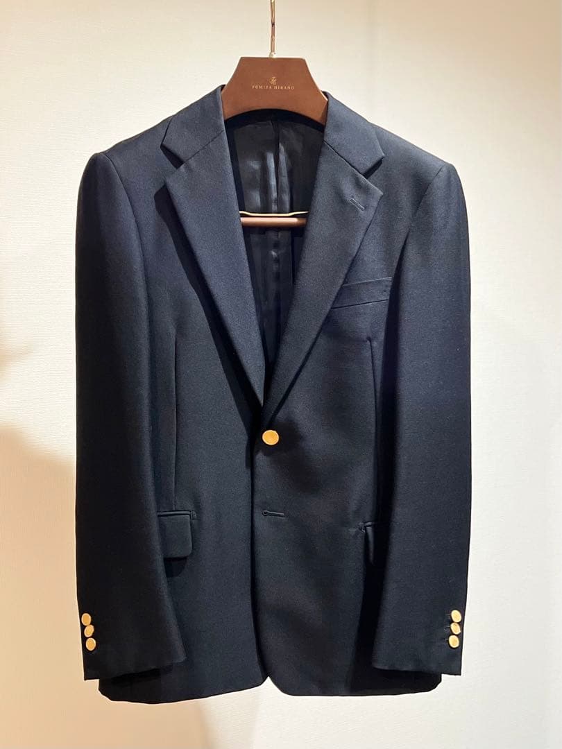 Tomorrowland DORMEUIL 金ボタン ブレザー ブラック