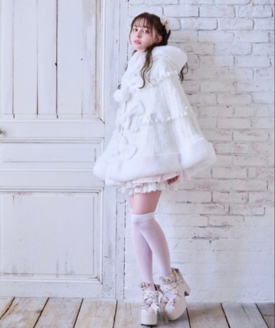 LIZLISA ミルフィーユレースポンチョ