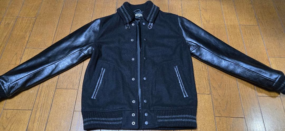 BEAMS スタジャン 袖レザー M