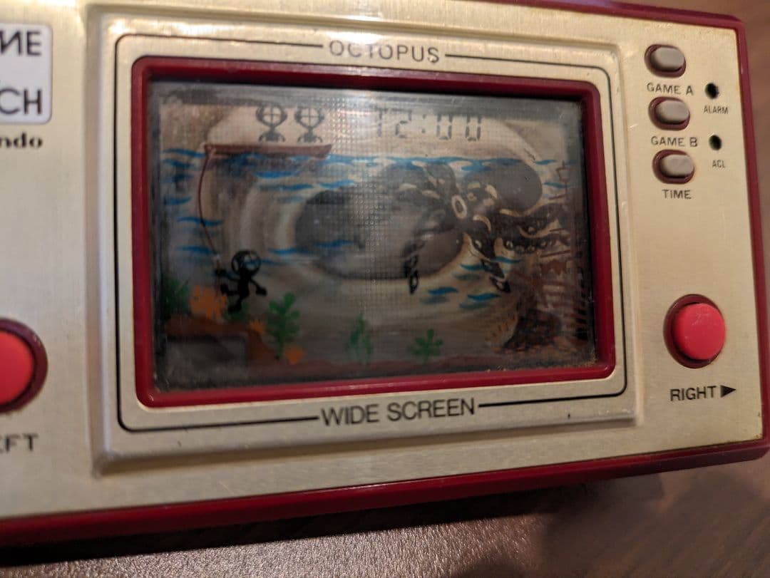 ゲームウォッチ オクトパス 当時物 動作品