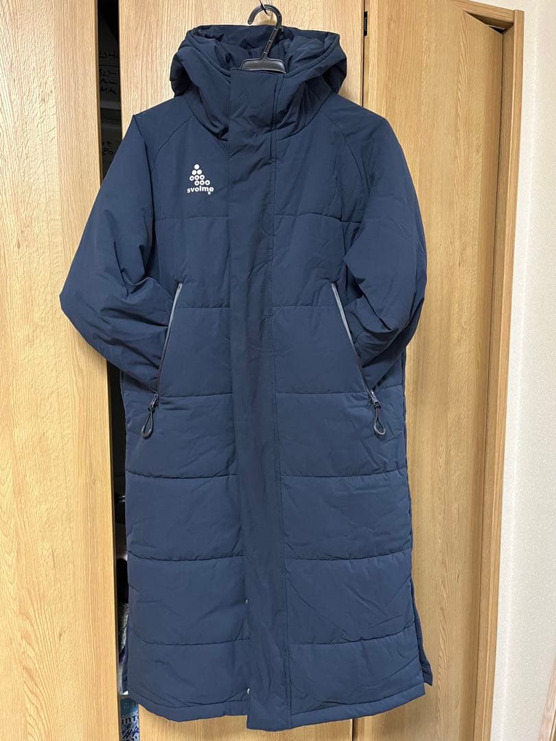 Svolme フード付きダウンコート ネイビー150-160