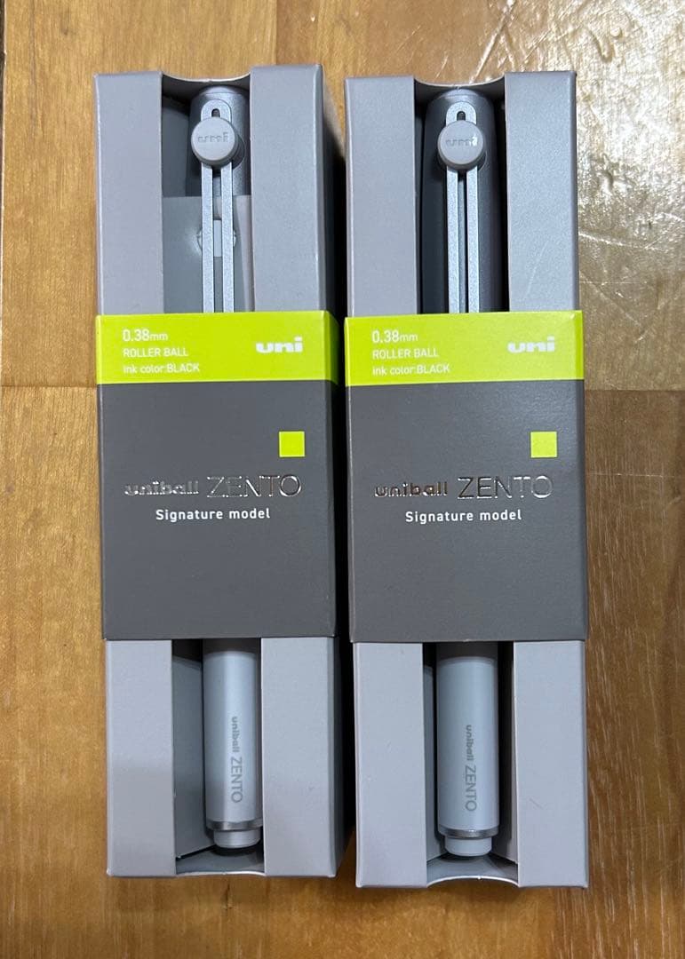 ユニボールゼント　シグネチャーモデル　ペン　ボールペン 新品　2本組　シルバー