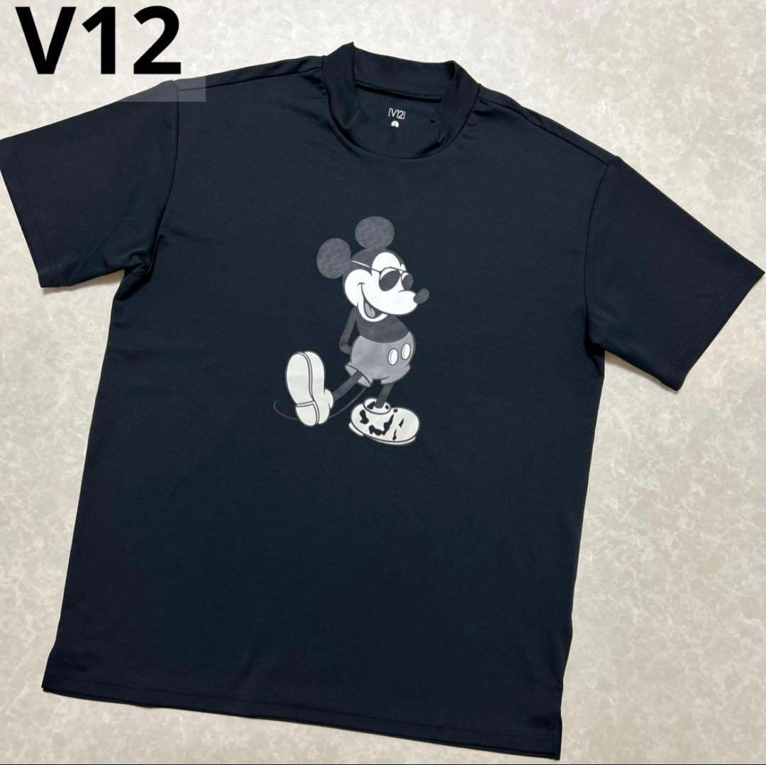 ミッキーマウス Tシャツ V TWELVE【色褪せ、毛玉無し】