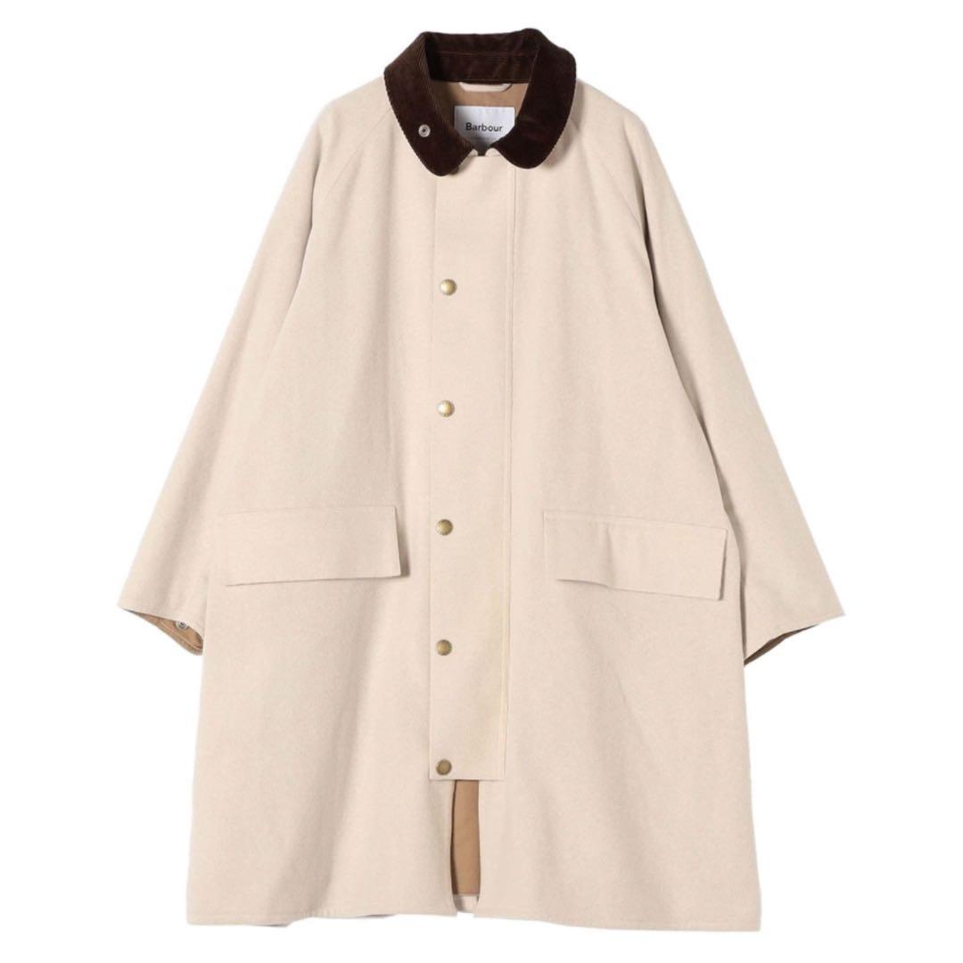 barbour SHIPS for women ロングコート ベージュ
