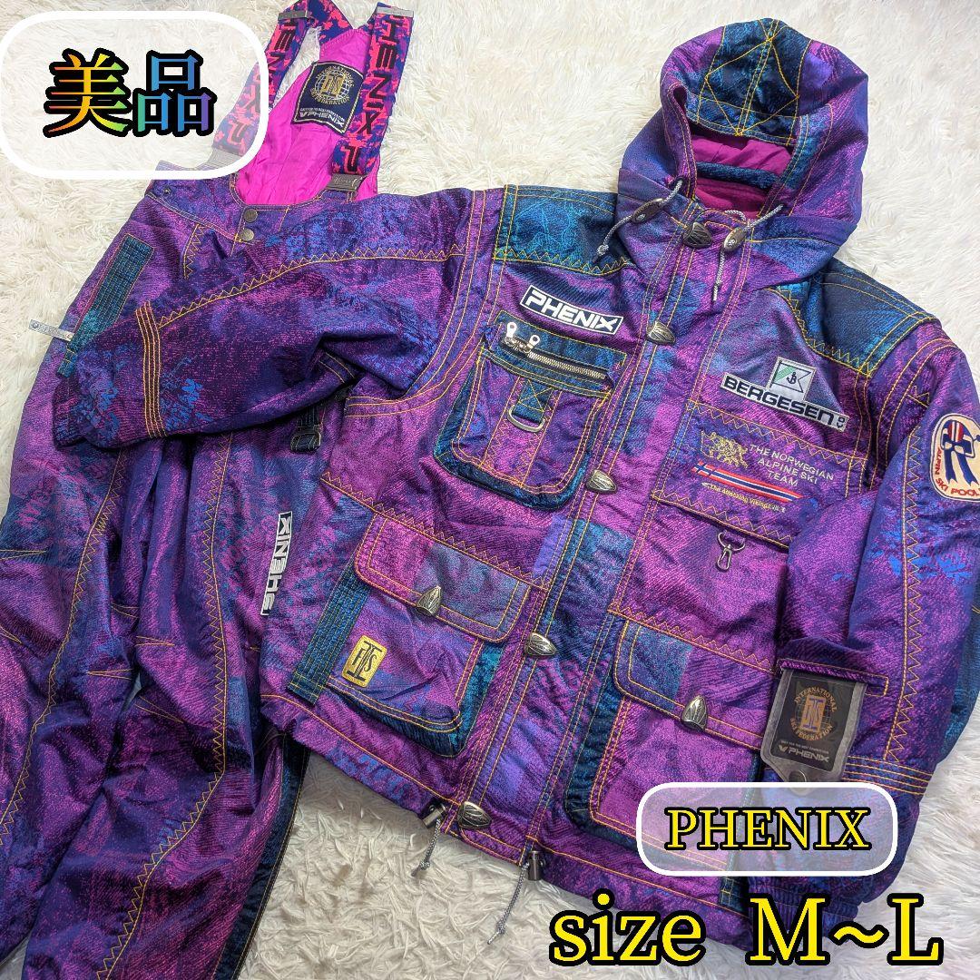 【レア✨PHENIX✨M L】スキー スノー ウェア セットアップ 上下 代表