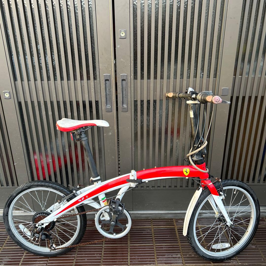 Ferrari(フェラーリ) レッド 折りたたみ自転車 20インチ シマノ7速