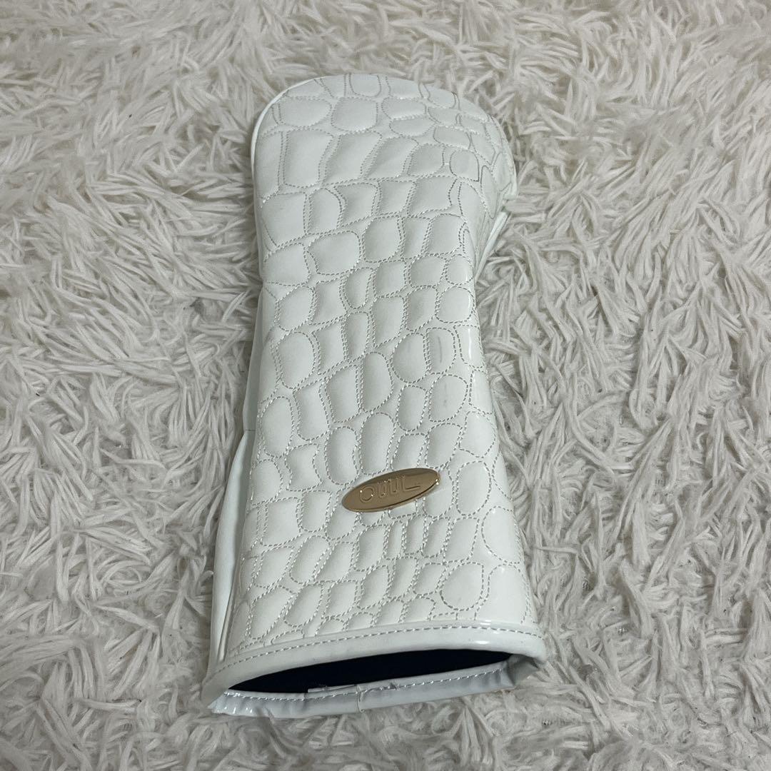 オウル OUUL ホワイトアリゲーター キャディバッグ ヘッドカバー付き