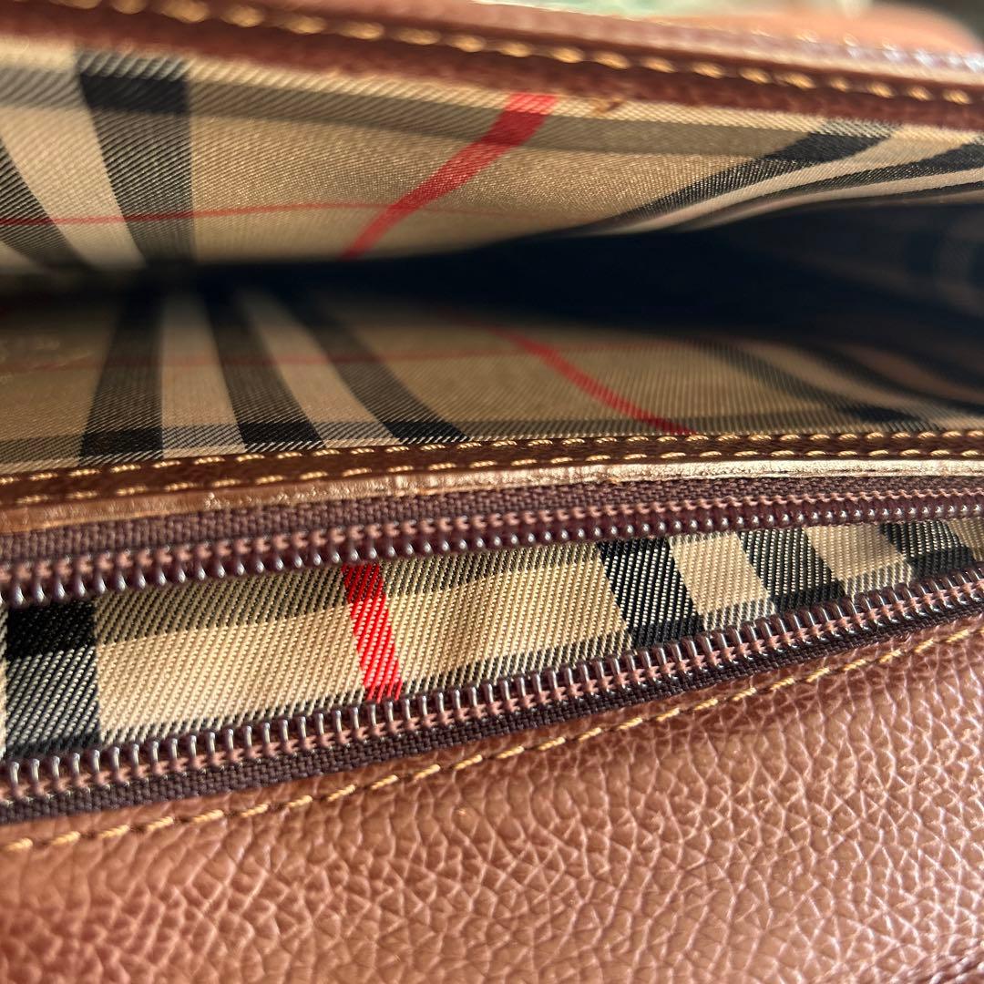 高級　Burberry ビジネスバック　男女共　茶系色