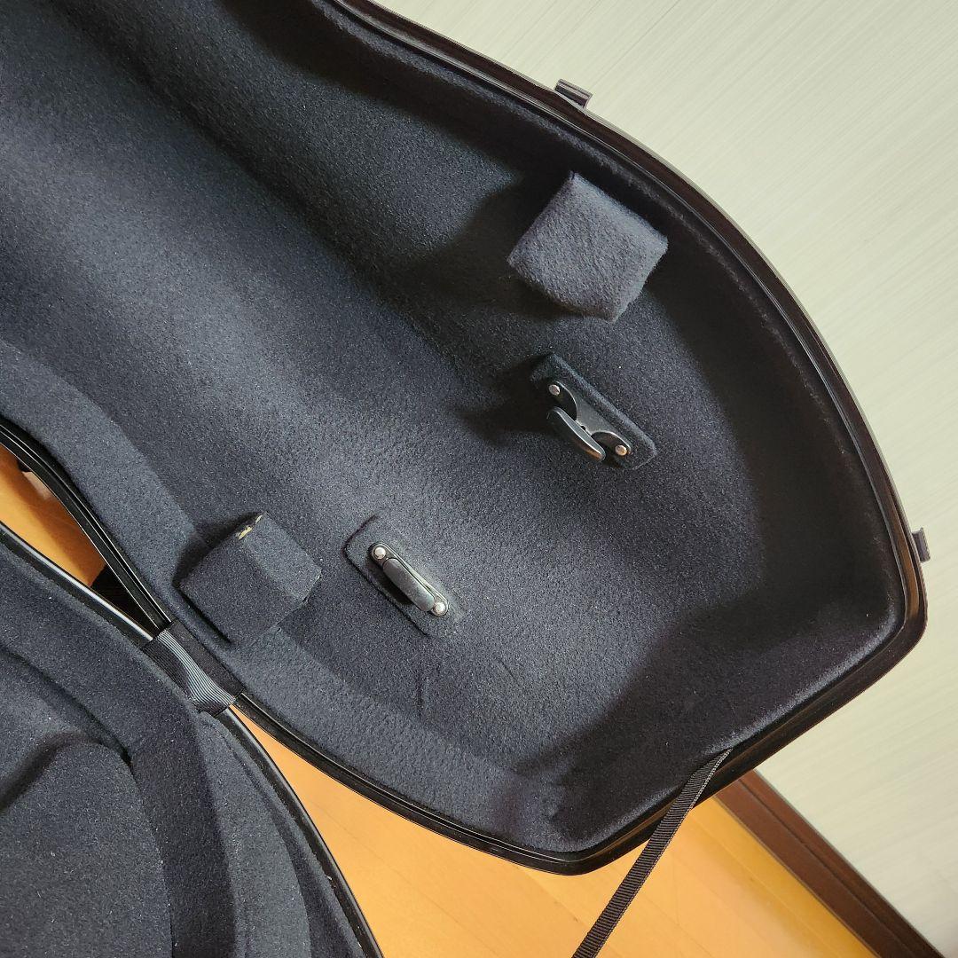 【新品ストラップ、ハンドルカバー付き】チェロ ハードケース 1/10サイズ 白