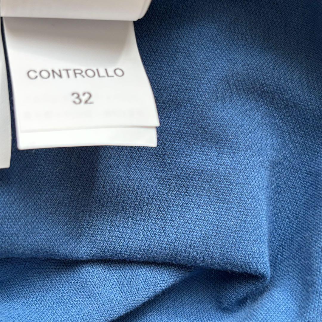 美品✨ ブルネロクチネリ ポロシャツ 青 ブルー SLIM FIT M