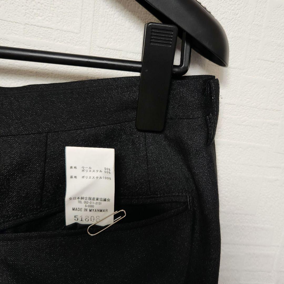 スーツセレクト　メンズ　スーツ　スリーピース　ダークグレー　標準体型