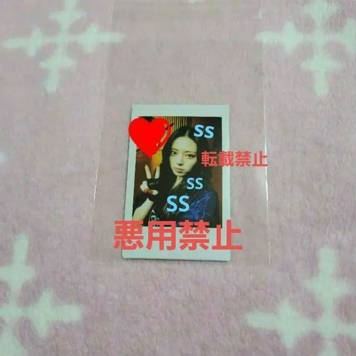 ユナ チェキ Voltage ITZY サイン ポラロイド 直筆　オレンジ