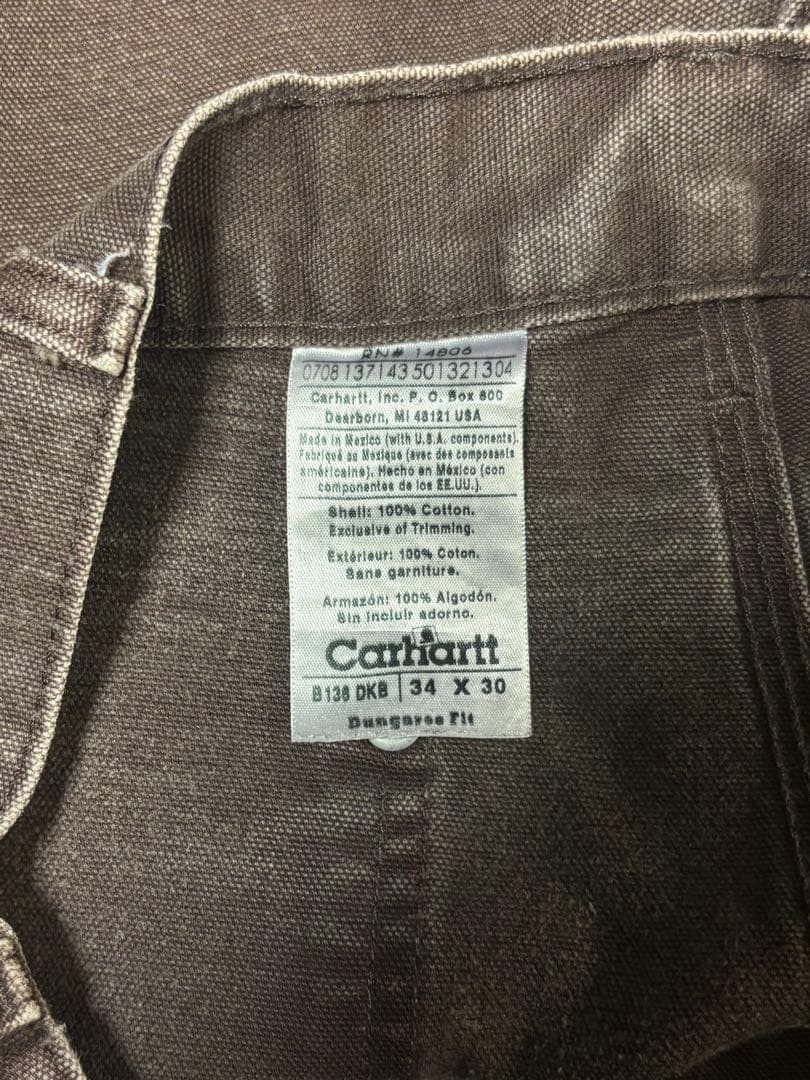 【良品】carhartt ダブルニー B136 DKB 金ボタン サイズ感色味◎