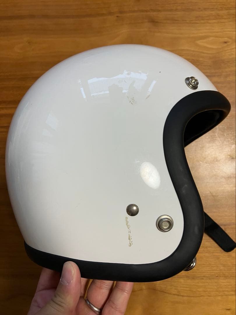 buco ジェットヘルメット ホワイト　白　目深　美品　sizeXL