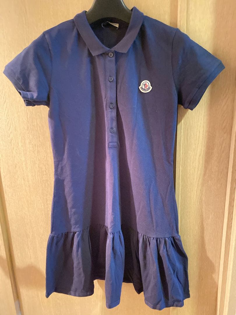 しーちゃん　MONCLER ネイビー ポロワンピース TG 10A