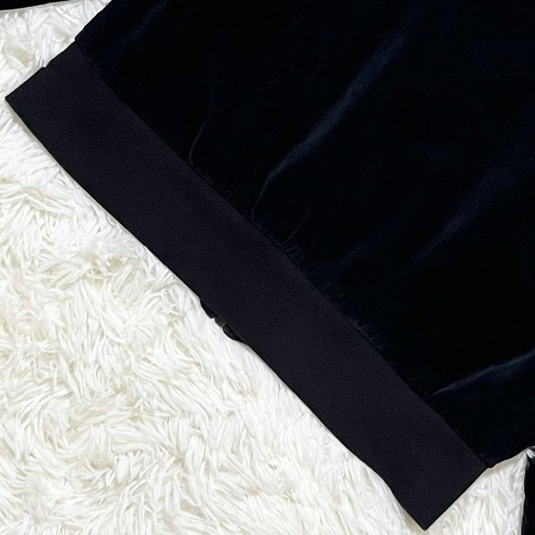 アディダス ベロアスーパースタートラックトップ M 黒系 トレフォイルロゴ刺繍