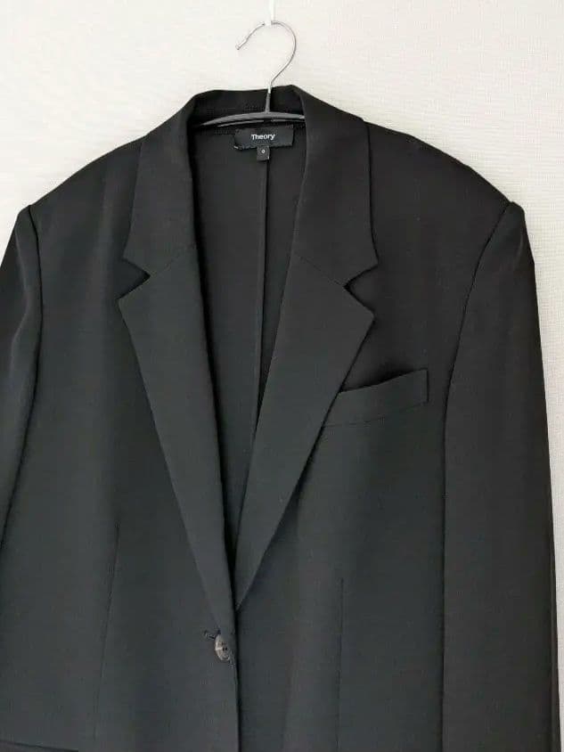 今季美品 Theory 定価5.4万 洗えるジャケット ブラック 0