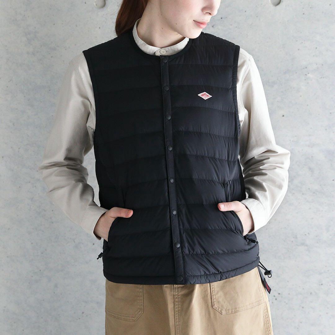 試着のみ 定価18,700円 ダントン インナーダウン ベスト レディースS