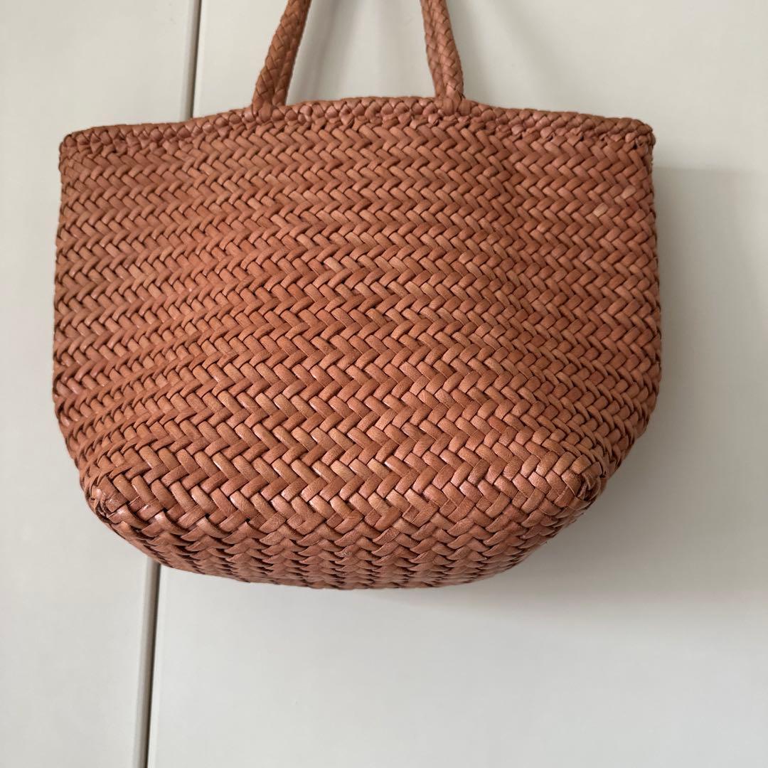 dragon diffusion レザーメッシュハンドバッグ