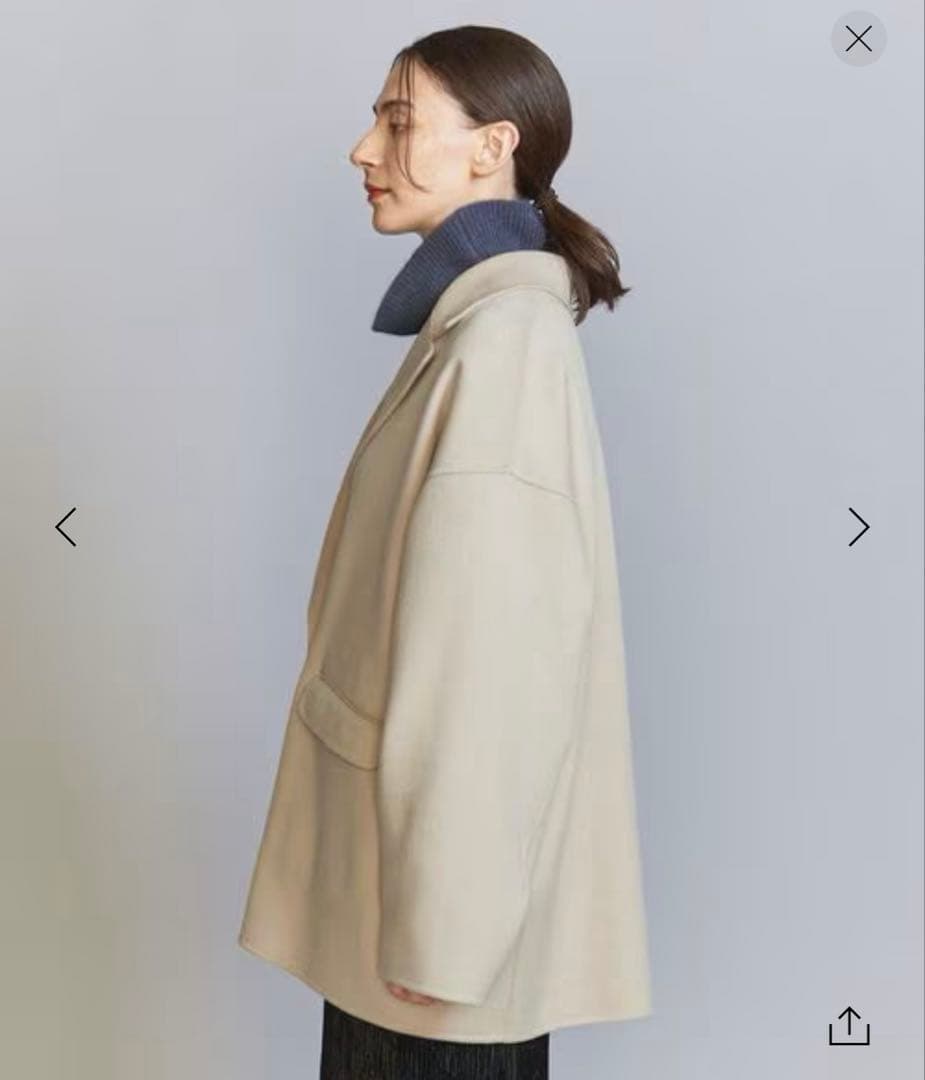 BEAUTY&YOUTHリバー テーラード ミドルコートXS