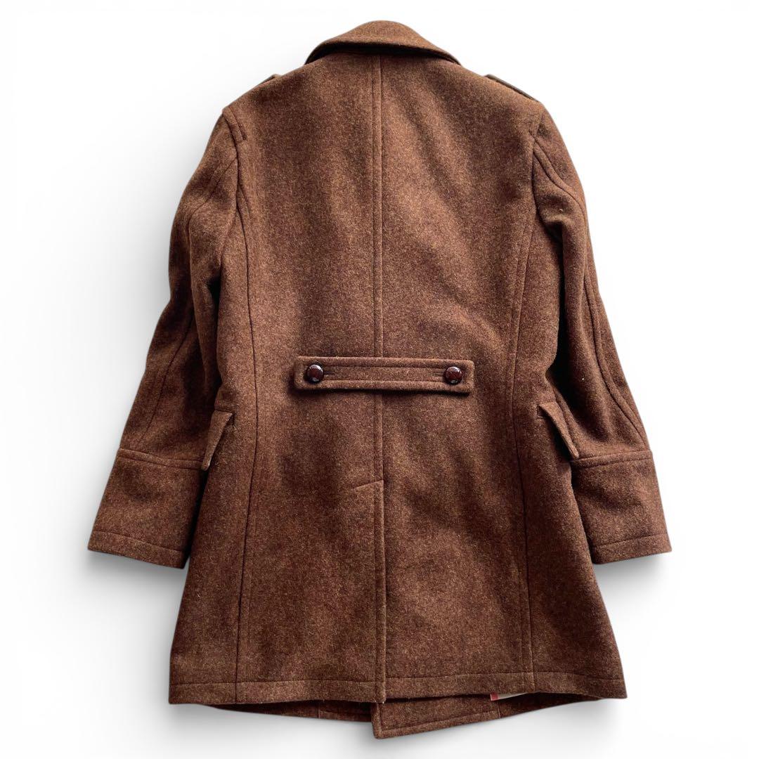 極美品✨バーバリーロンドン メルトンウール ダブルPコート ノバチェック L