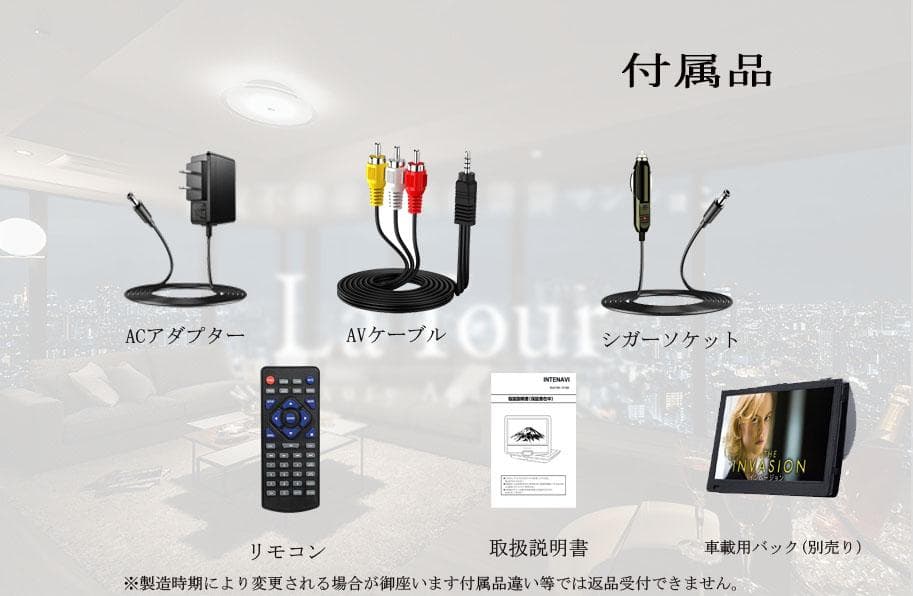 在庫処分品-新品 12.6型 DVDポータブル 大画面CPRM対応 AV入出力