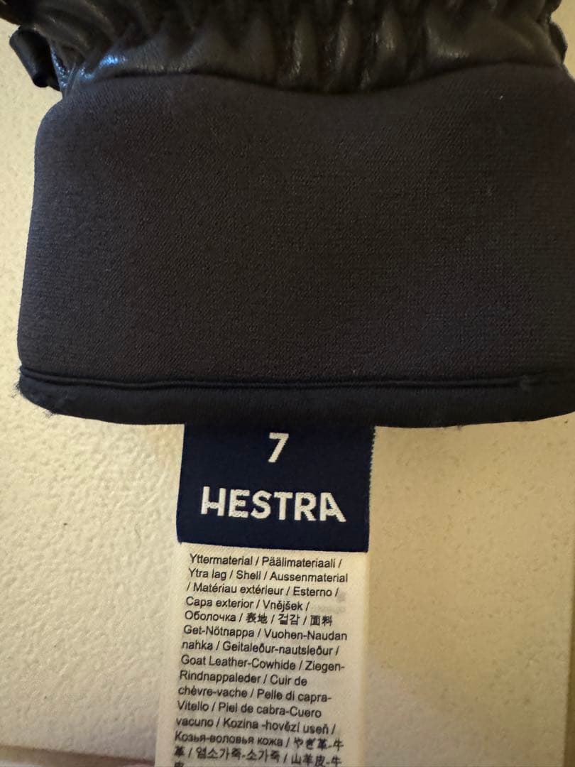 Hestra グローブ サイズ7 黒