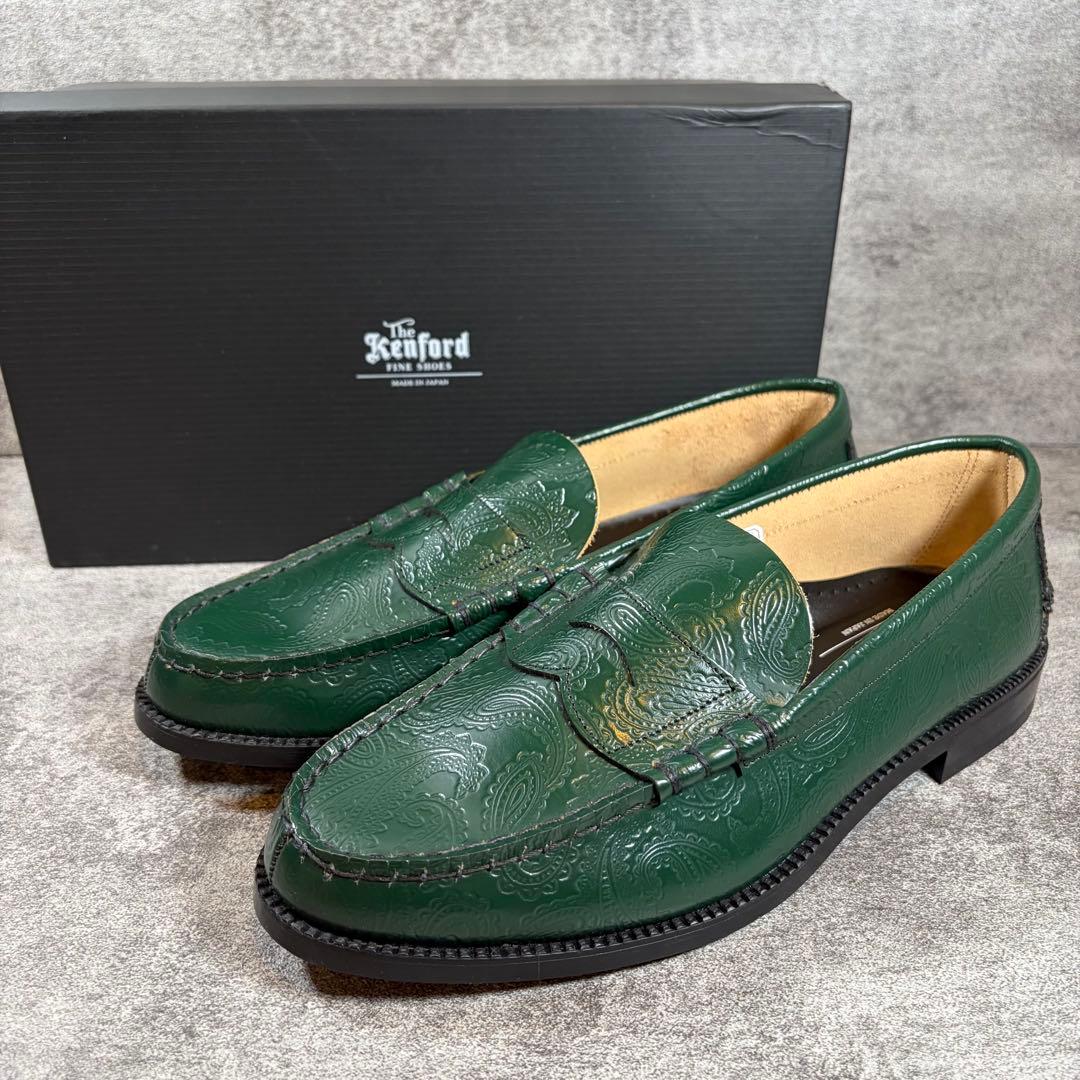 極美品✨KENFORD ケンフォード　ペイズリー　レザー　ローファー　K004