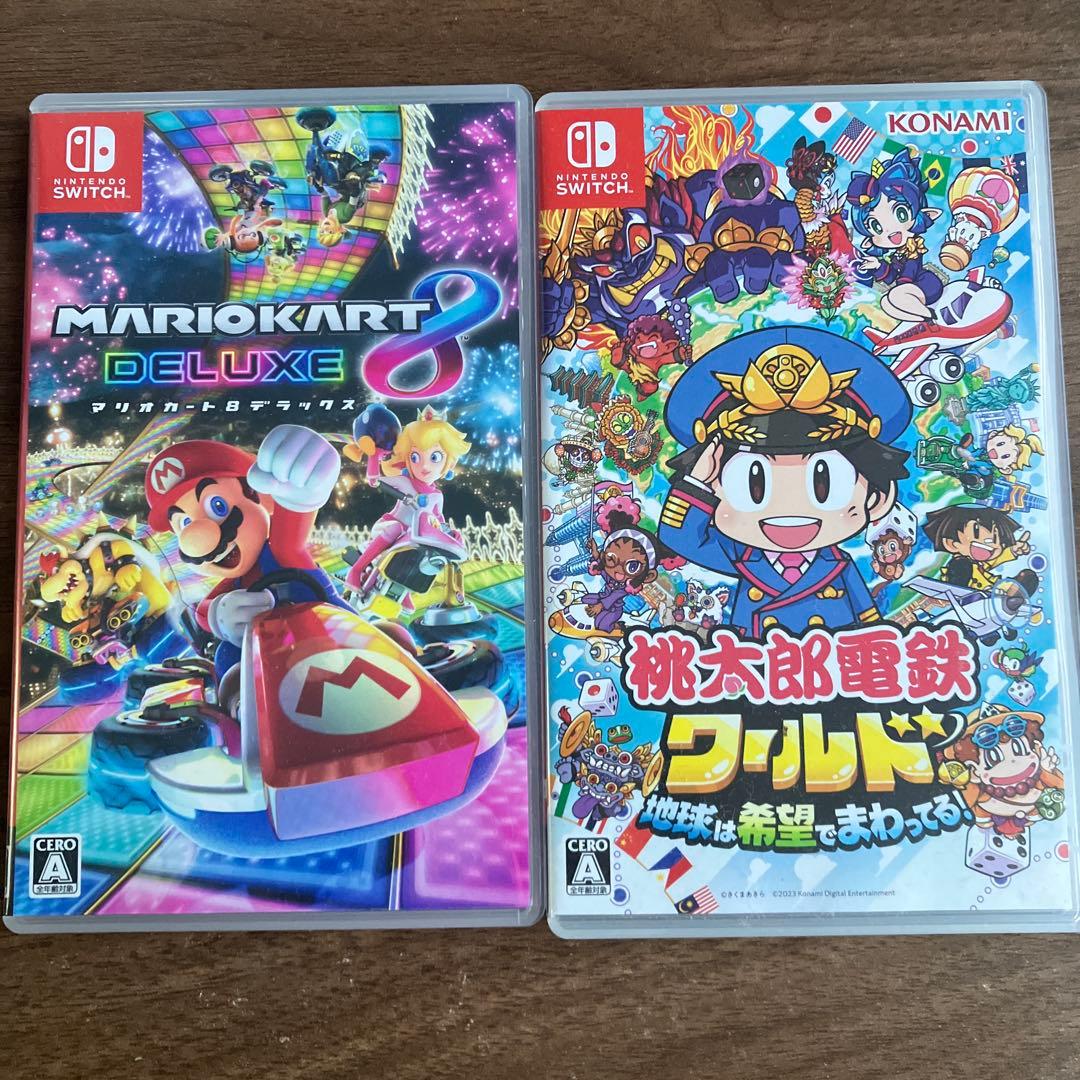 【switch大人気ソフト】マリオカート8 デラックス & 桃太郎電鉄ワールド