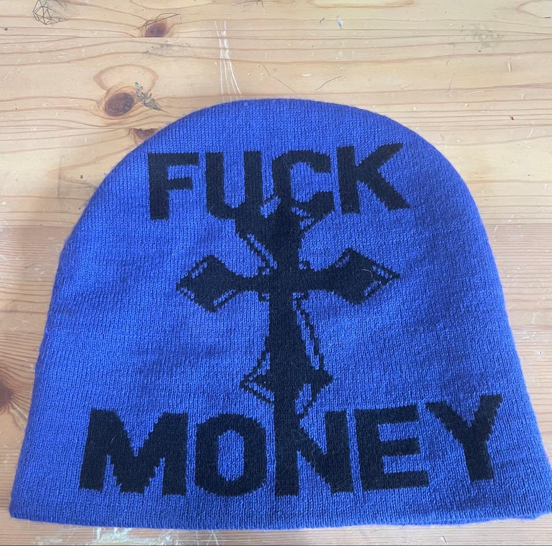 Suprama ビーニー　FUCK MONEYパープル