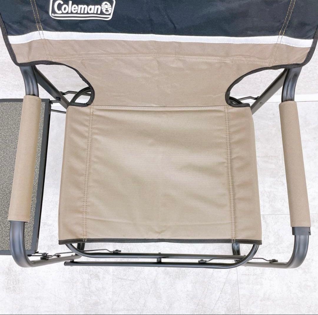 Colemanサイドテーブルチェア(ベージュ) 2脚セット
