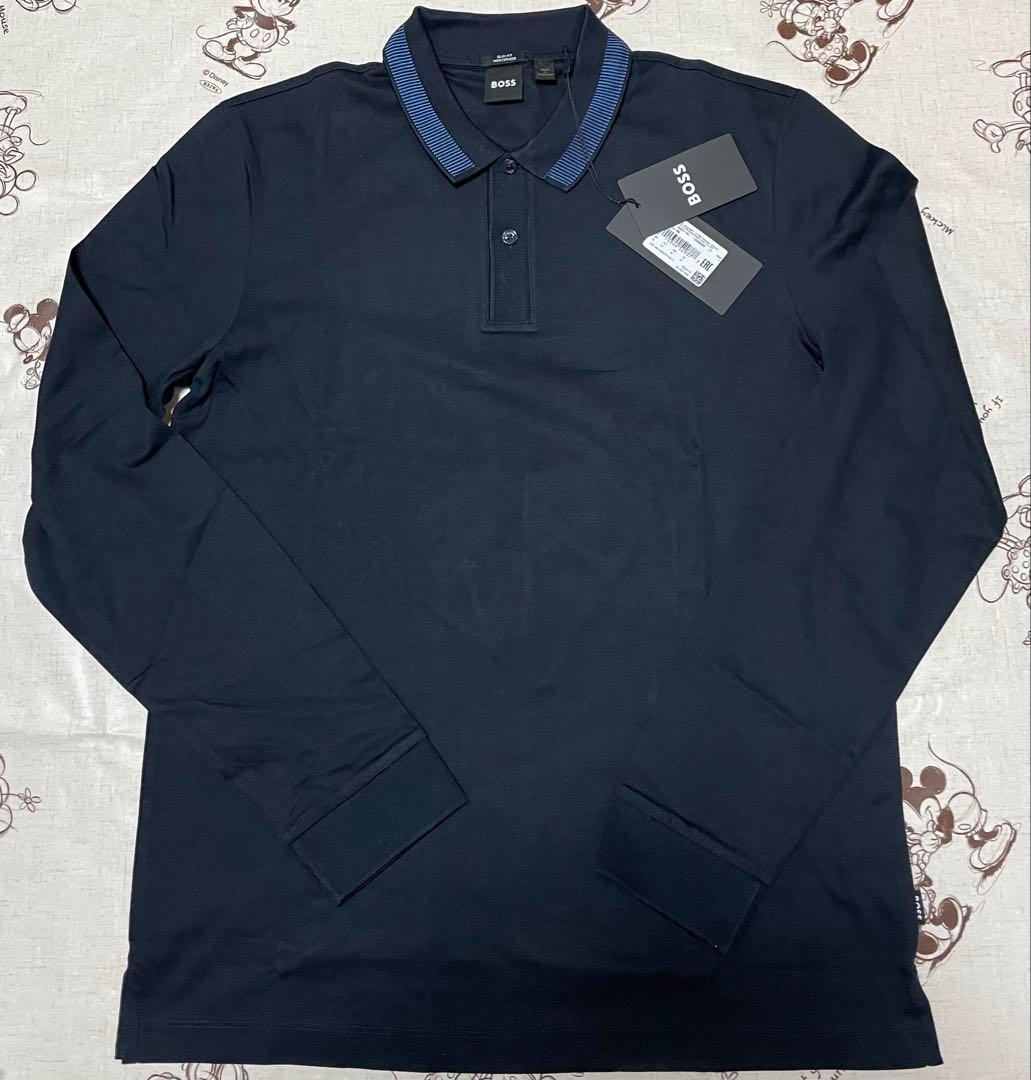 HUGO BOSS 新品未使用　プレミアム　メンズ　ロング　ポロシャツ　M