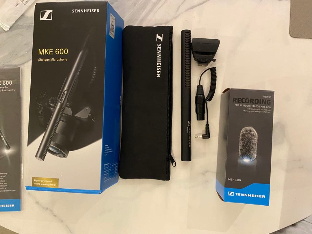 Sennheiser MKE 600 マイクセット + ウィンドシールド