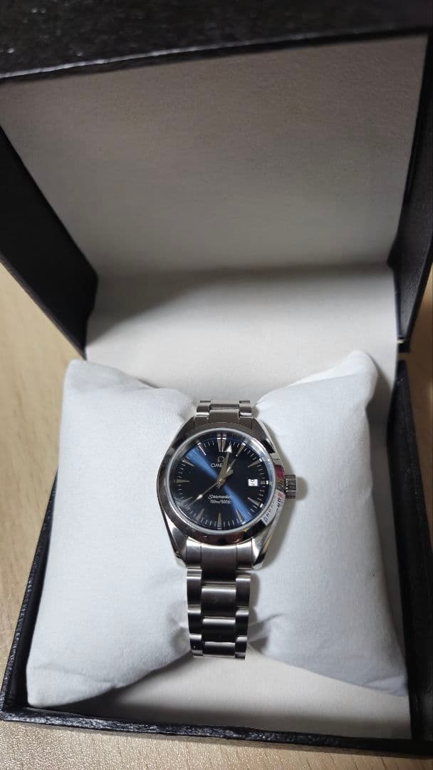 オメガシーマスターアクアテラレディースクォーツ（電池交換済）