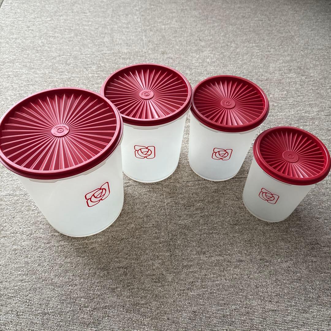 日本タッパーウェア マキシデコレーター 4個セット