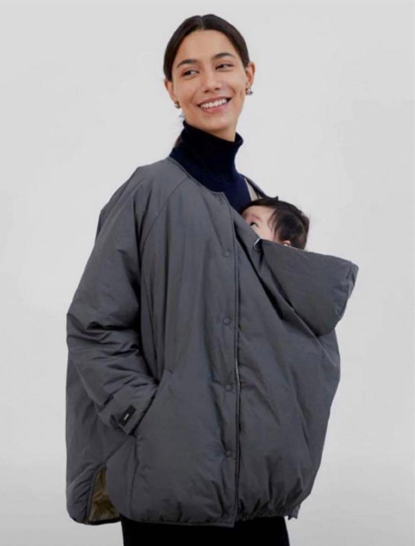 konny コニー　リバーシブル　ママコート　ダウン　アウター　　抱っこ紐