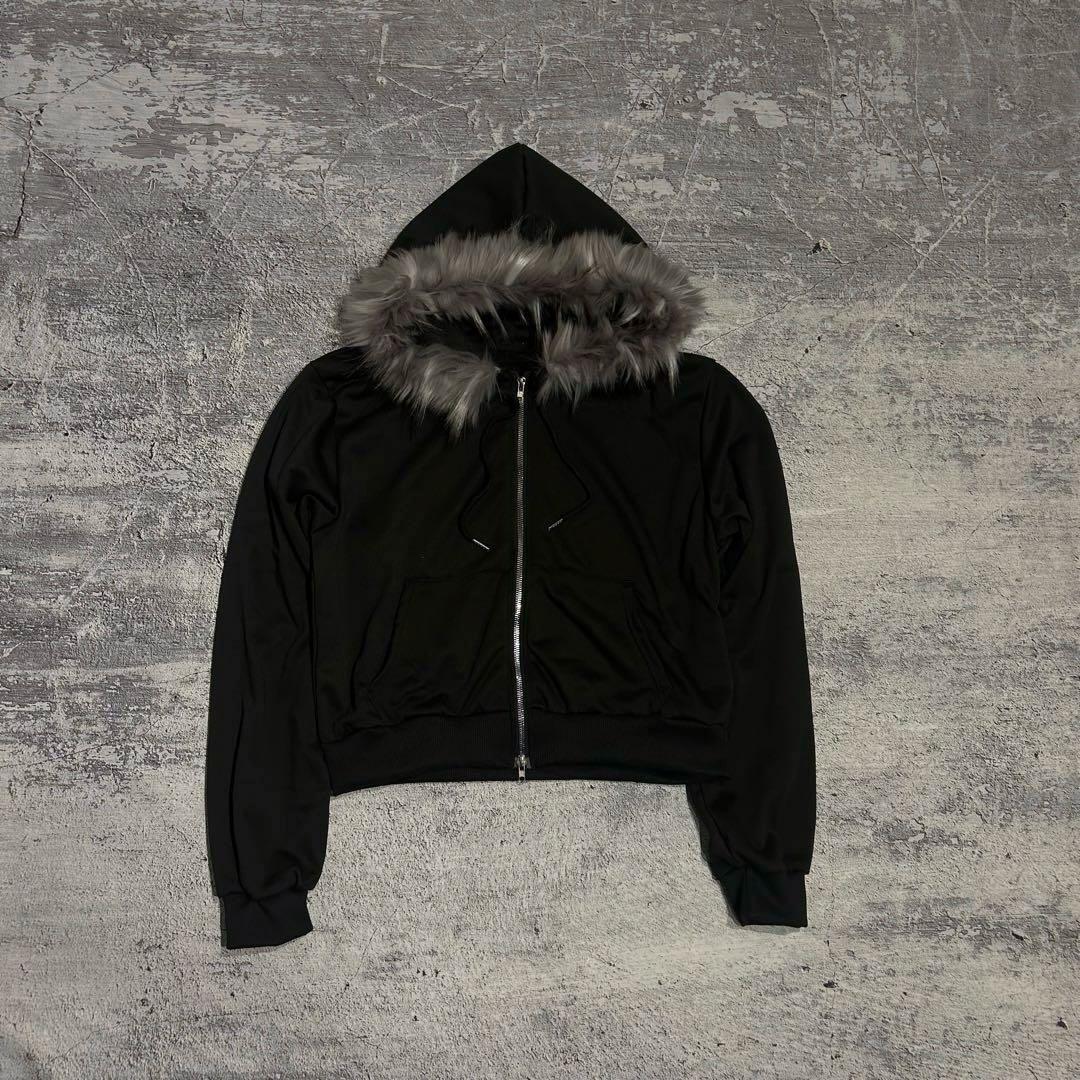 archive - 短丈 Far zip up hoodie - grunge