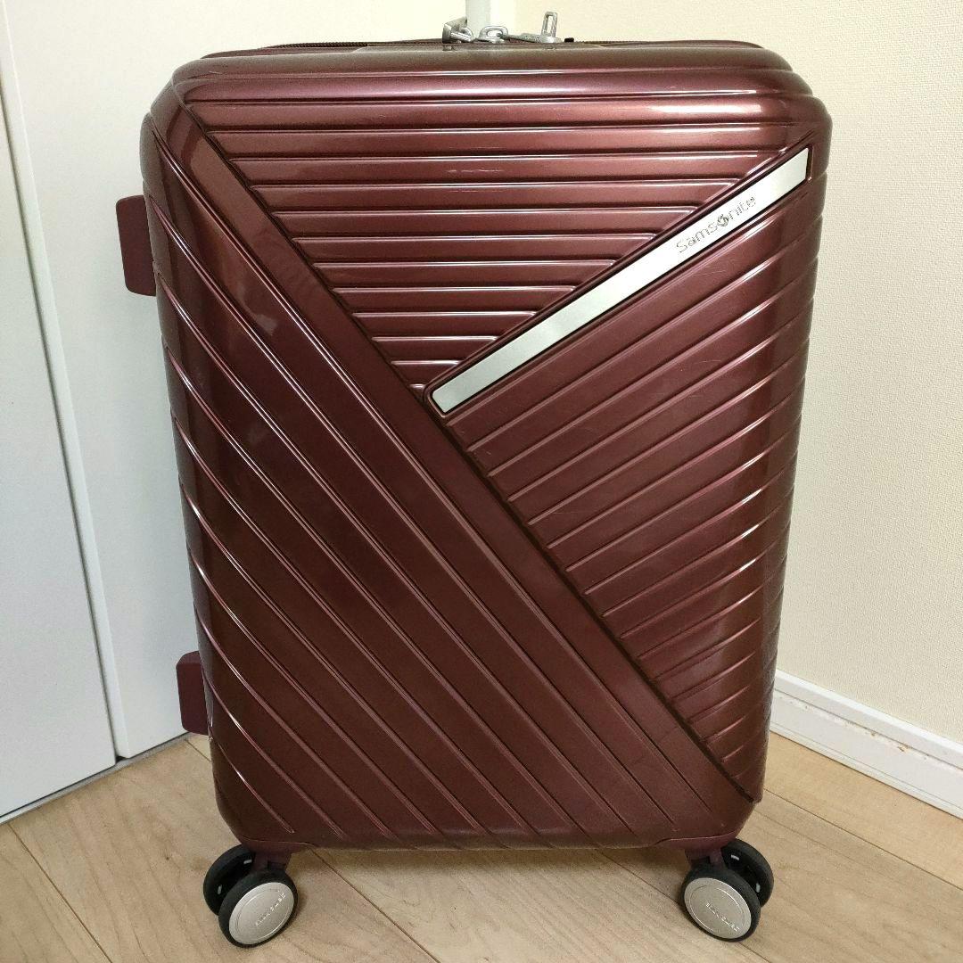 サムソナイト キャリー ロベス 拡張 ワインレッド 33L 機内持ち込 USB
