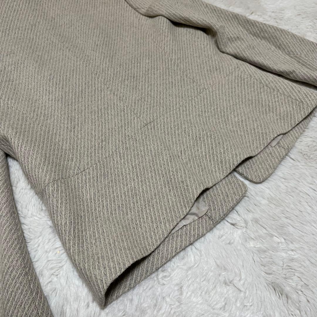 新品　タグ付き　23区　ノーカラー テーラードジャケット　ウール　アイボリー　L