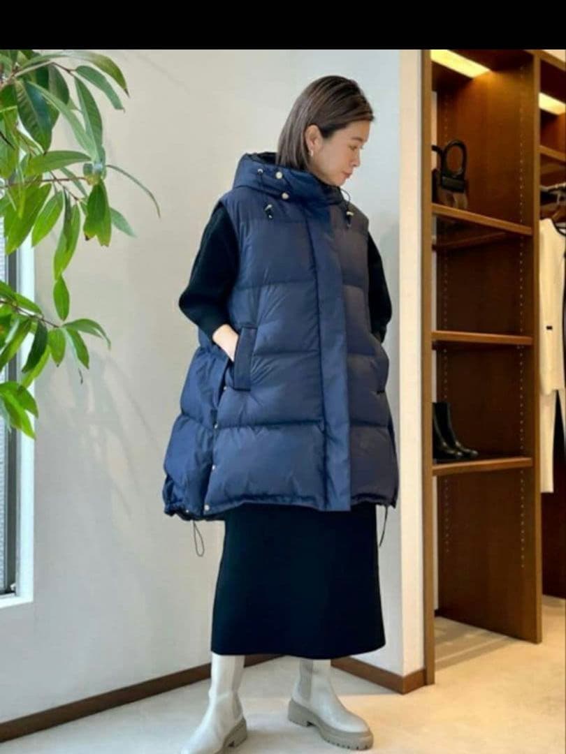 トゥモローランド　ダウン　リバーシブル　ベスト　Aライン　36