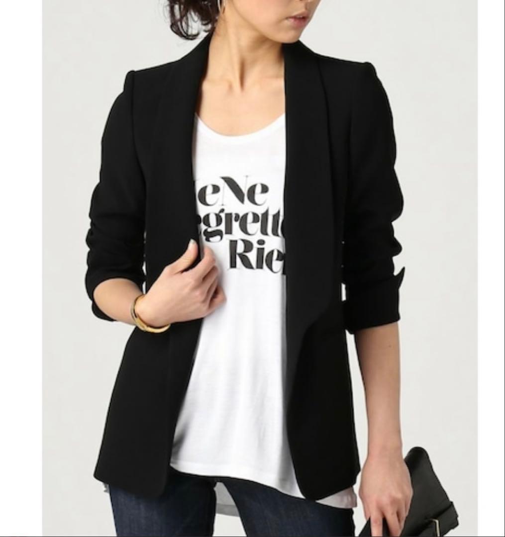 MUSE ショールカラージャケット ブラック サイズ36