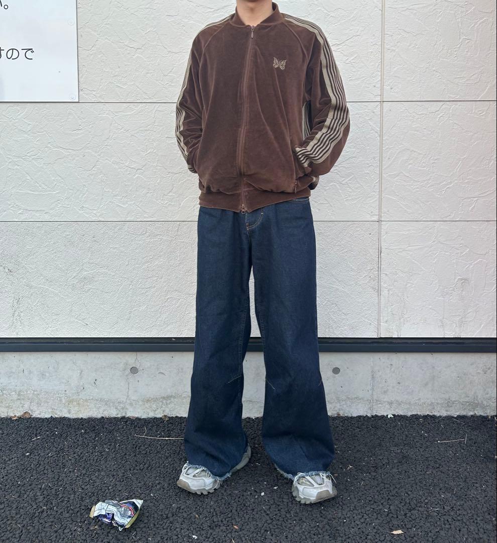 Needles トラックジャケット ブラウン ベロア 22aw Mサイズ