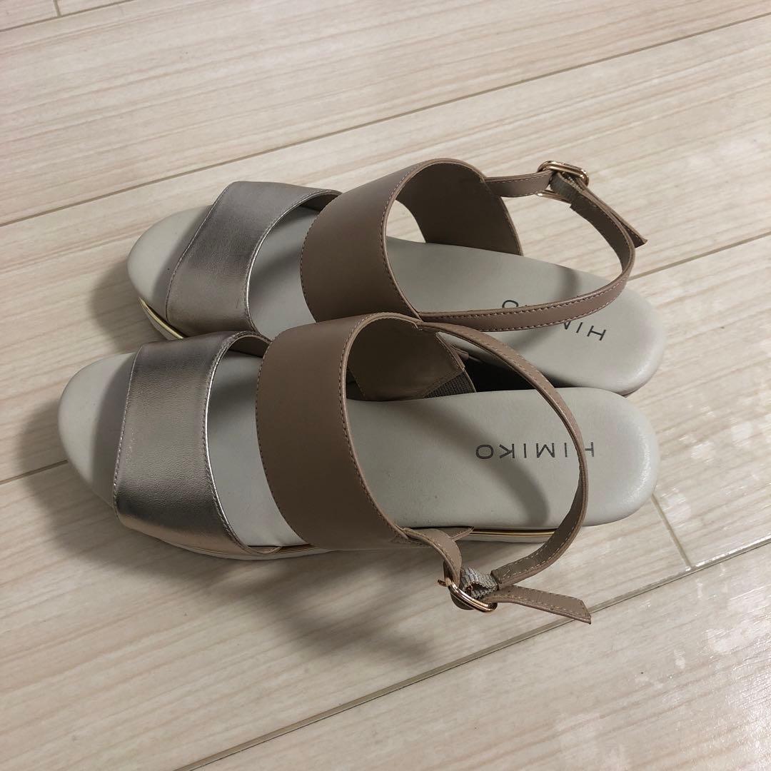 ☆ヨッシー　卑弥呼　メタリックスポーツサンダル